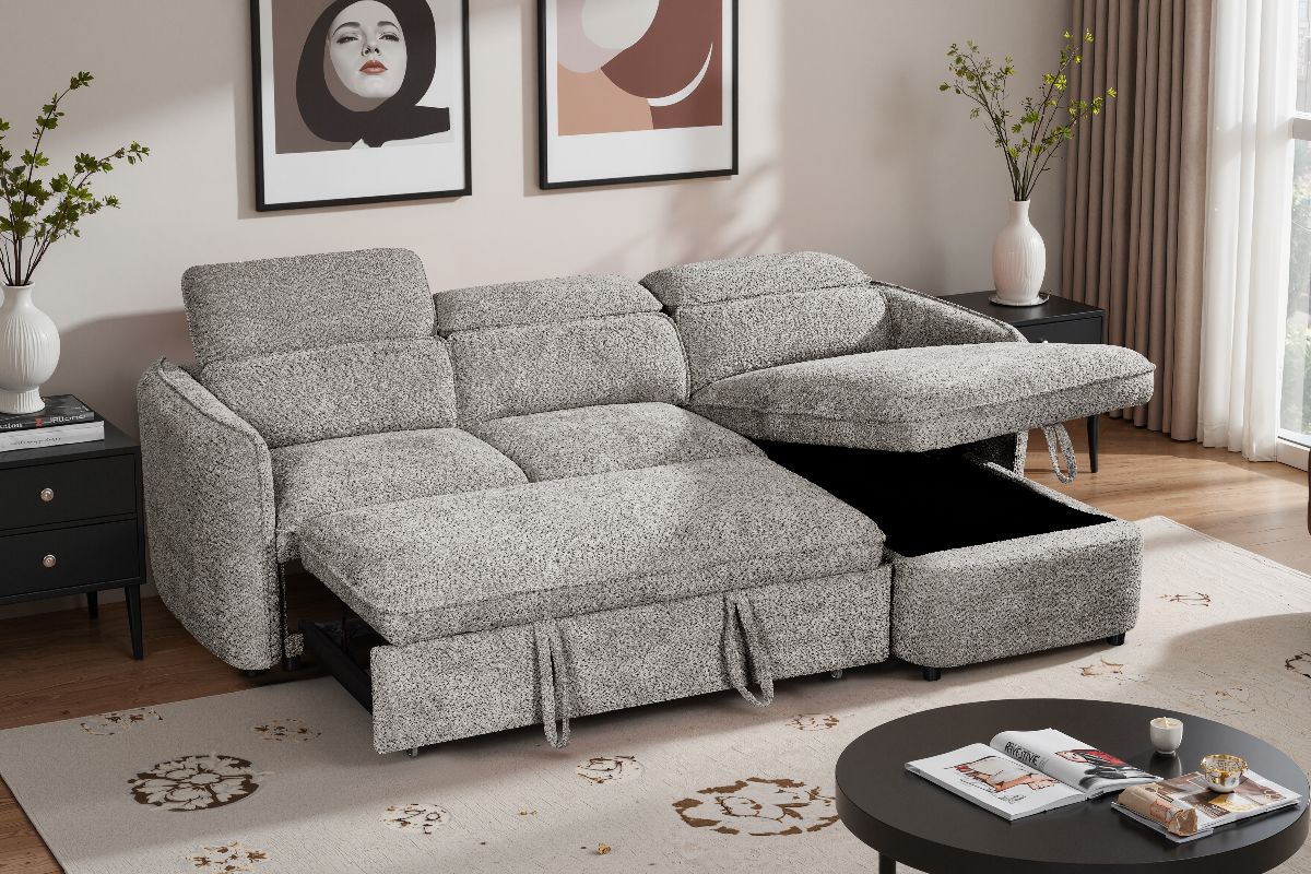 Capri Sofabed Grey Universal Corner