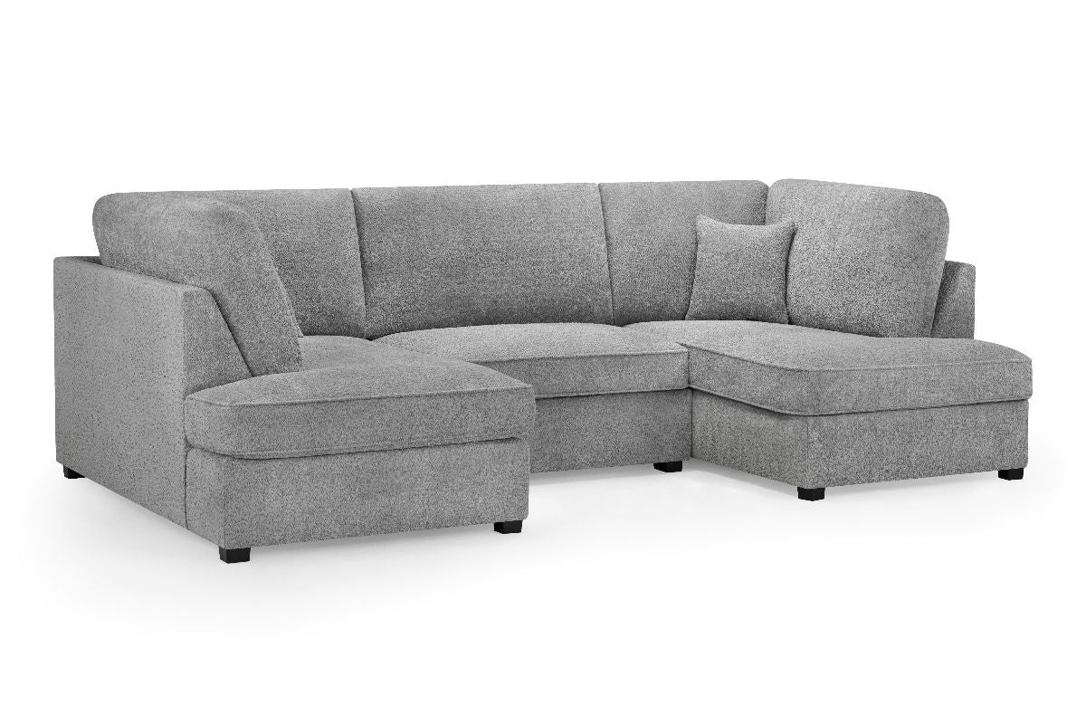 Carnaby Sofa Boucle Grey U Shape Corner