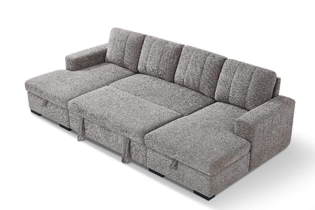Como Sofabed Grey U Shape Corner