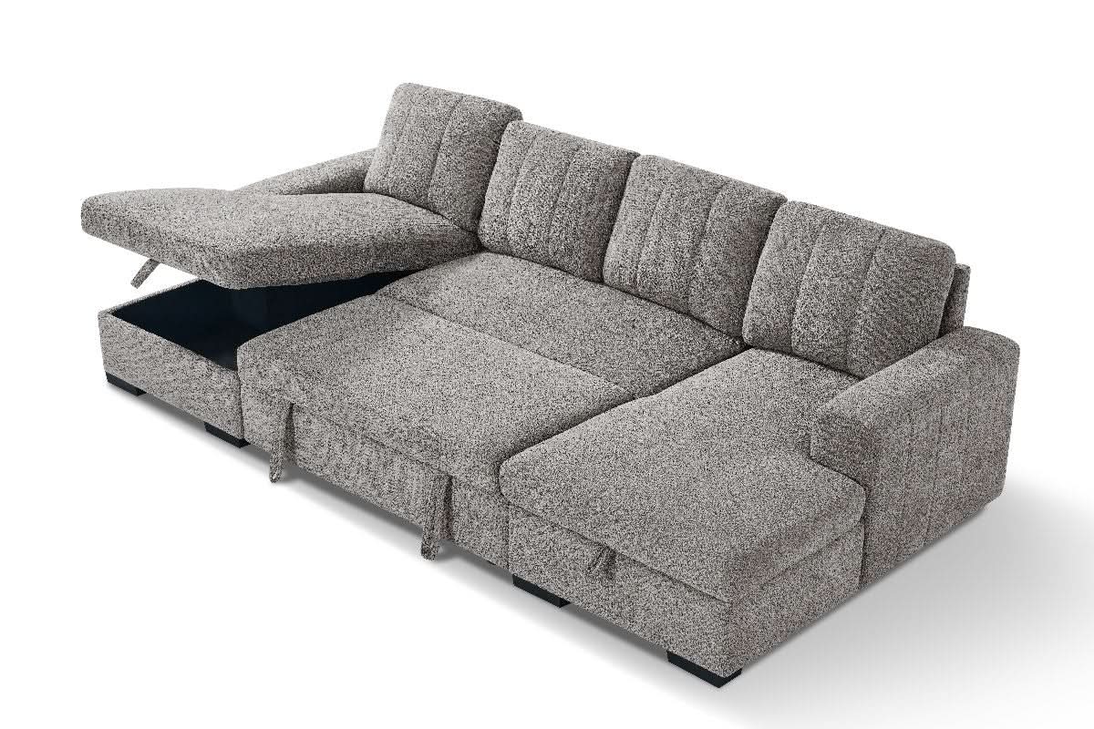 Como Sofabed Grey U Shape Corner