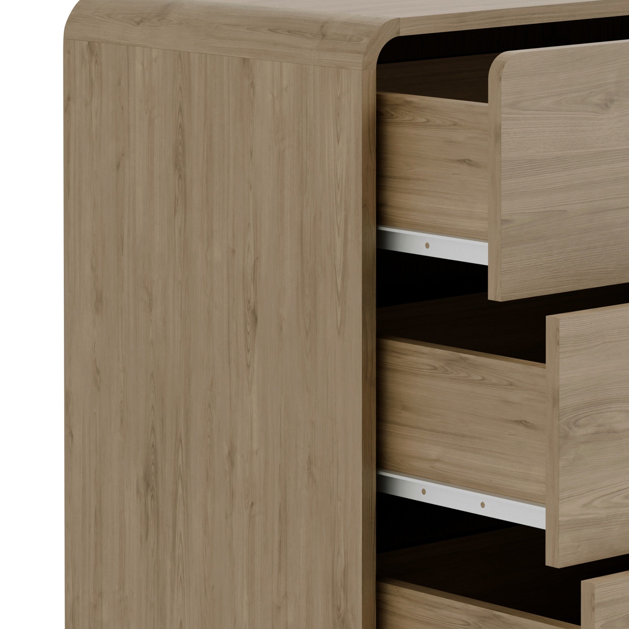 Ingrid 6 Drawer Dresser Oak