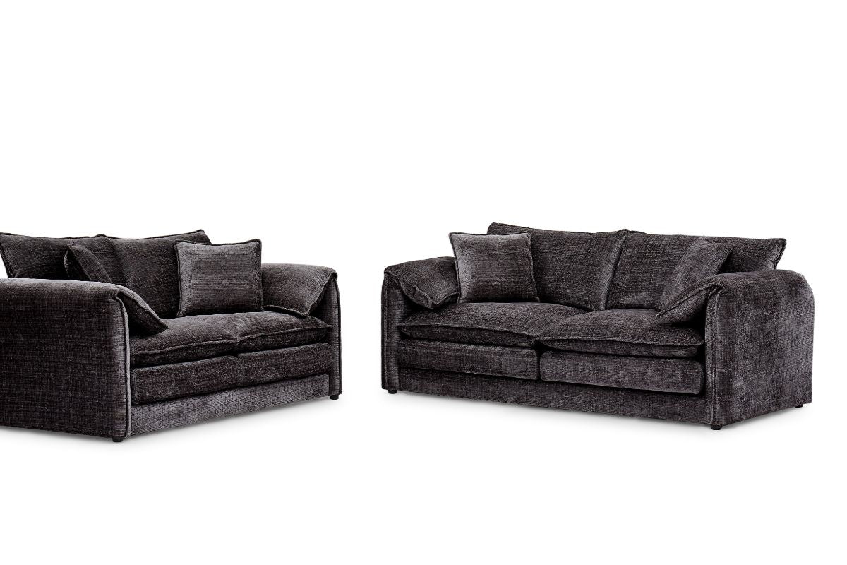 Solaya Sofa Black 3+2 Set