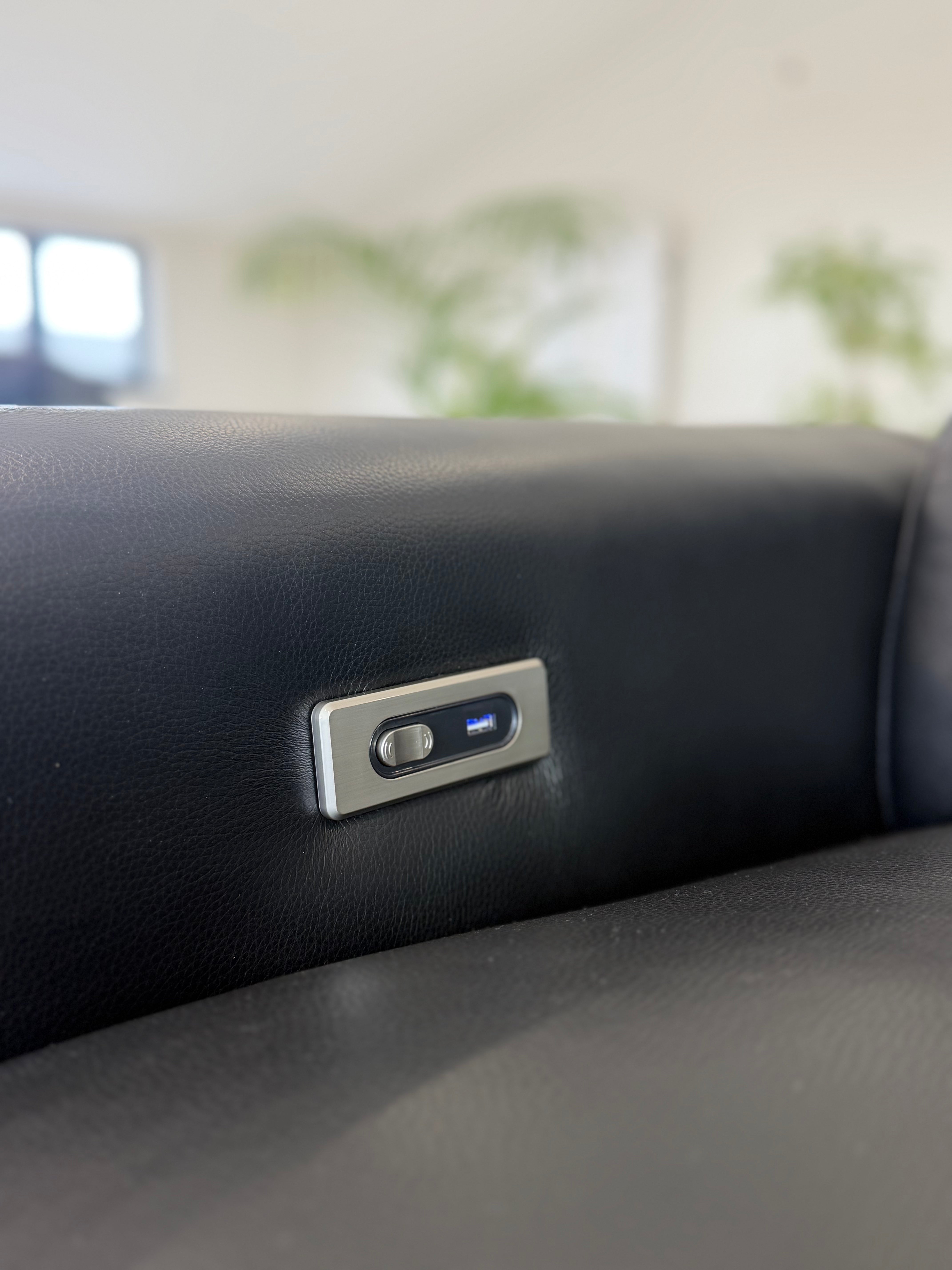 Somerville Electric Recliner Sofa Black 2 Seater