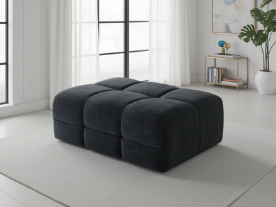 Jacob Sofa Black Footstool