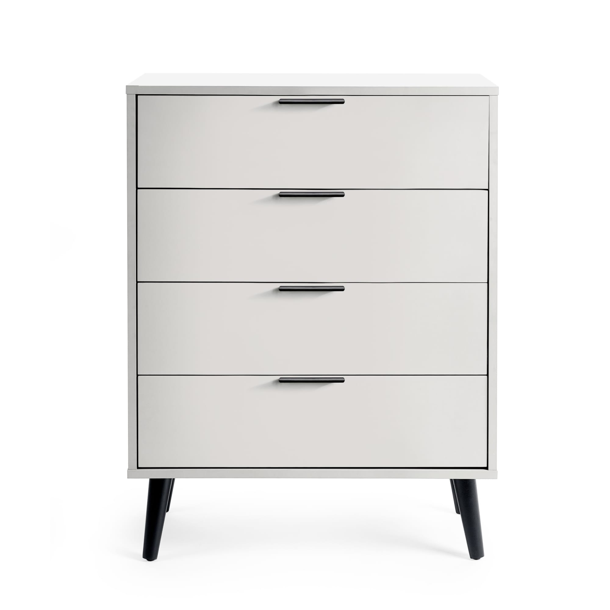 Alba 4 Drawer Wide Chest - Silk Grey