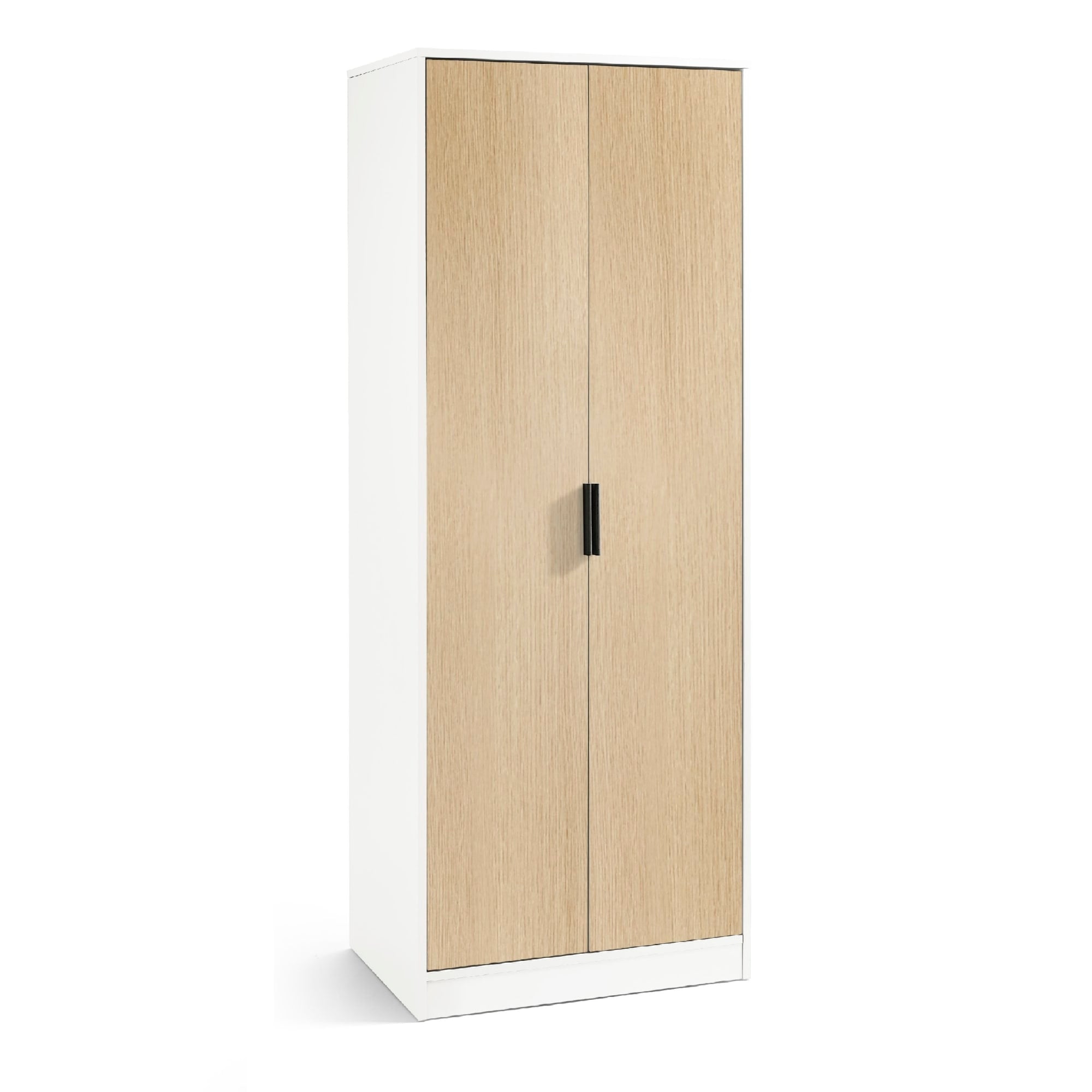 Alba 2 Door Wardrobe - White/Oak
