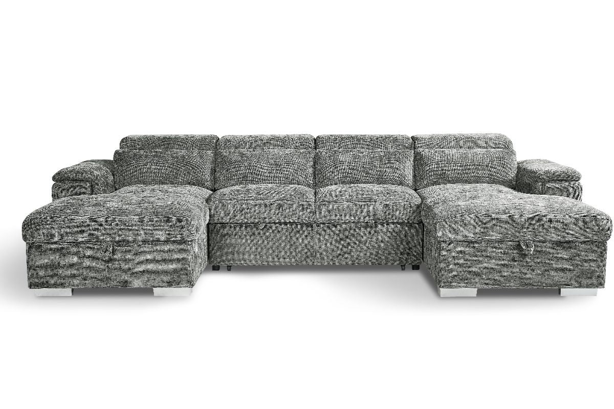 Alaya Sofabed Grey U Shape Corner