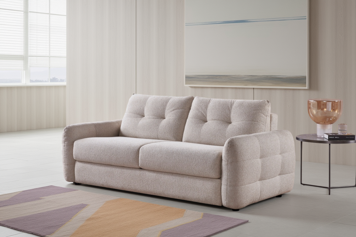 Athens Sofabed Beige 3 Seater
