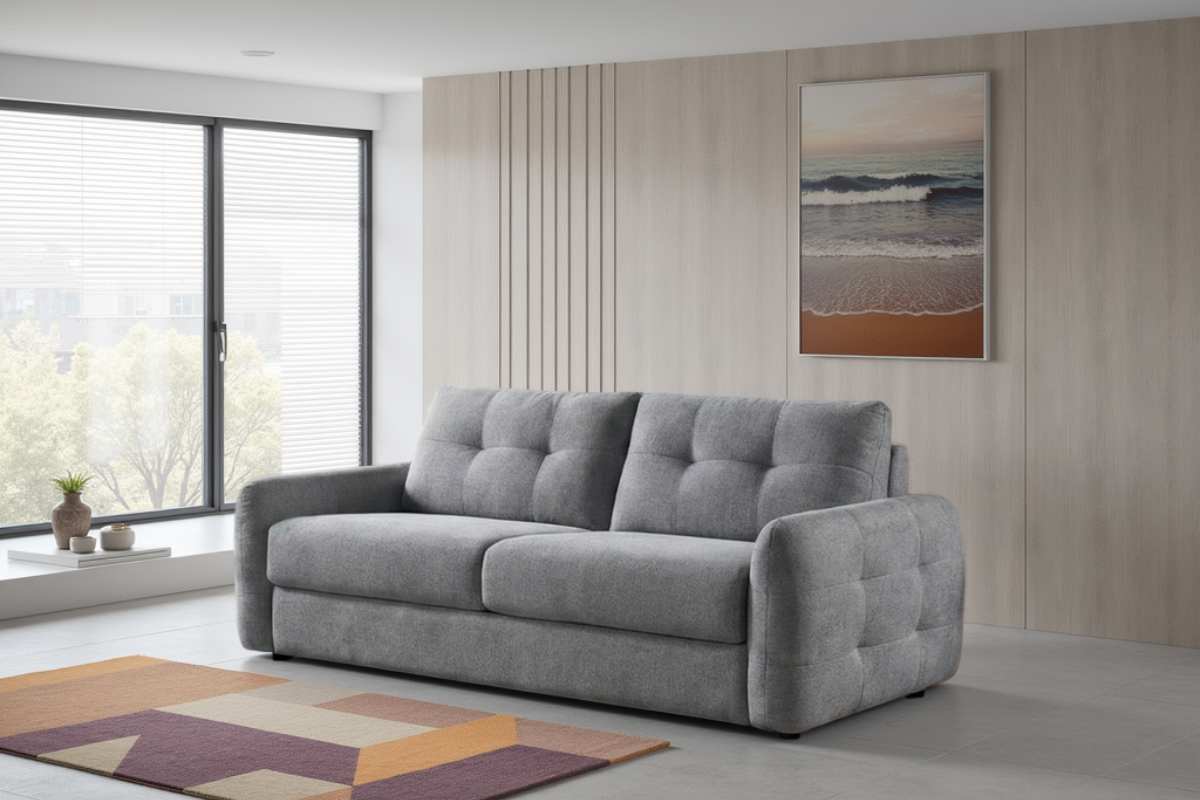 Athens Sofabed Grey 3 Seater