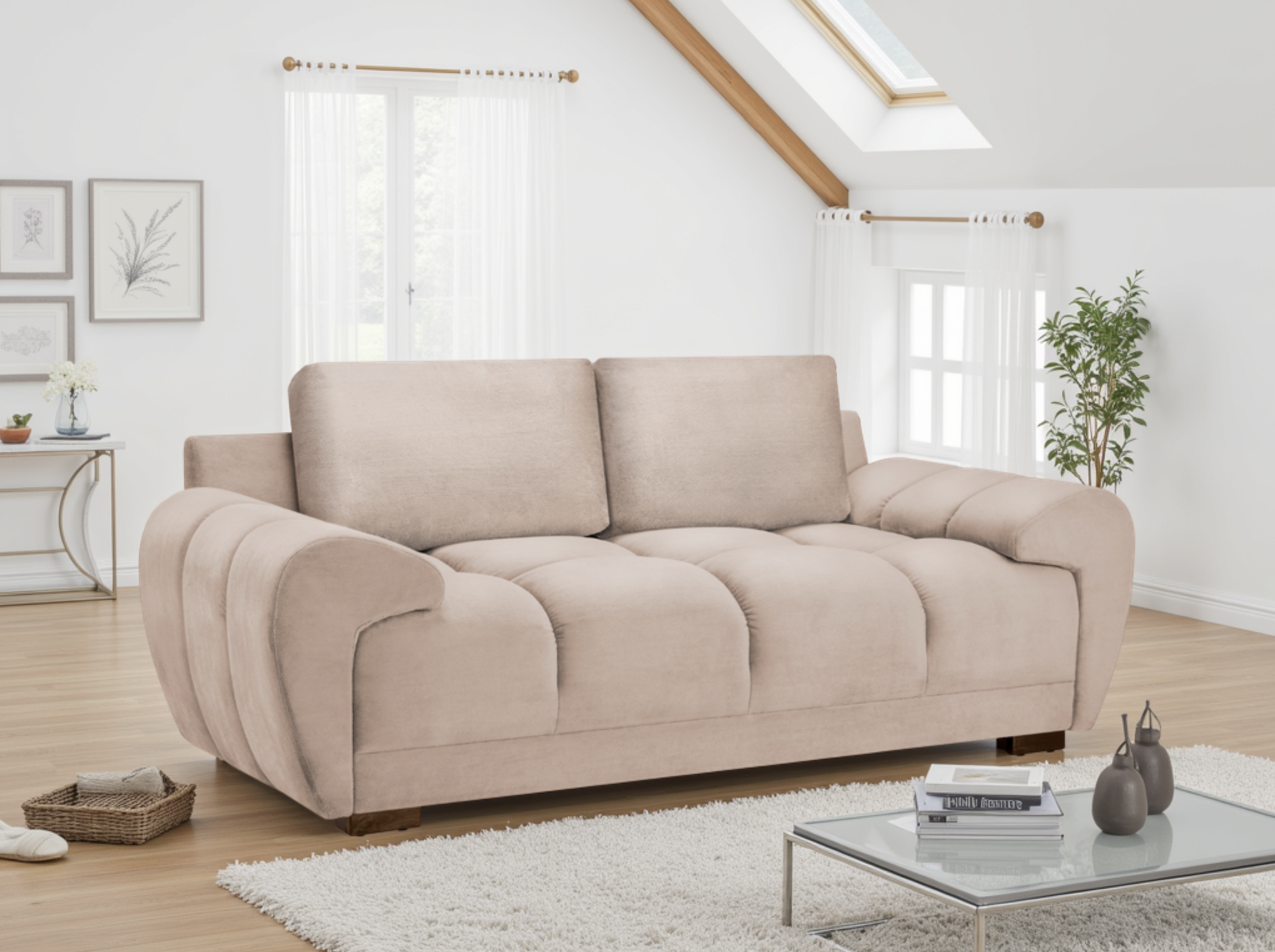Azzuro Sofa Mocha 2 Seater