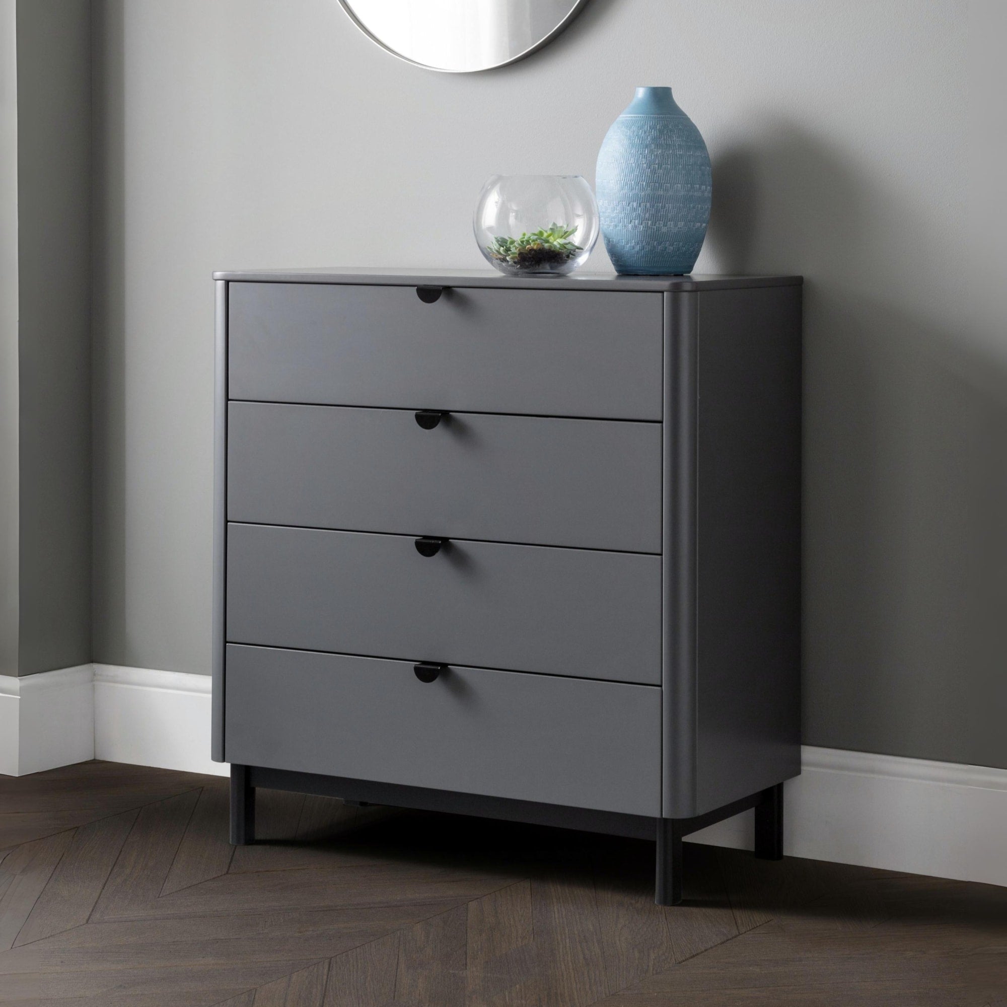 Chloe Storm Grey 4 Drawer Chest