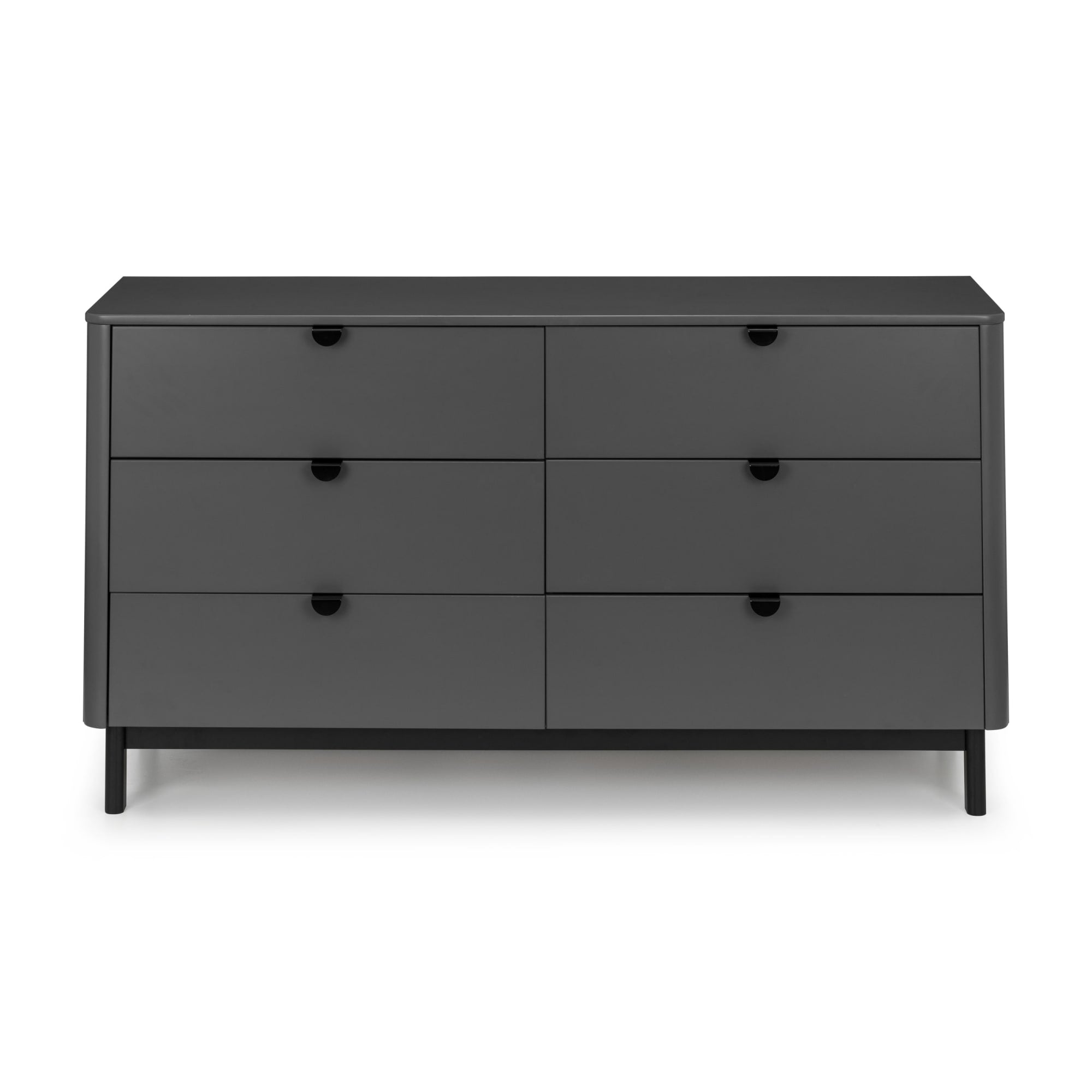 Chloe Storm Grey 6 Drawer Wide Chest