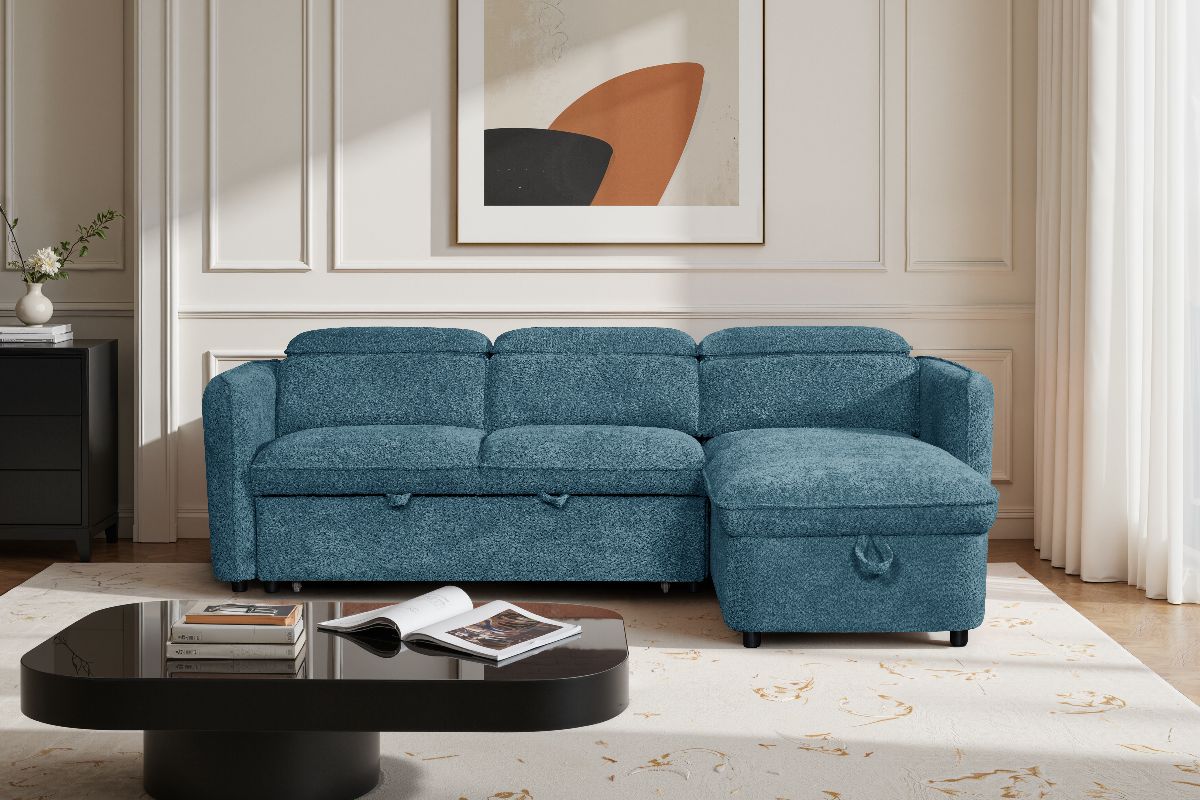 Capri Sofabed Blue Universal Corner