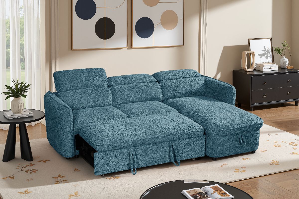 Capri Sofabed Blue Universal Corner