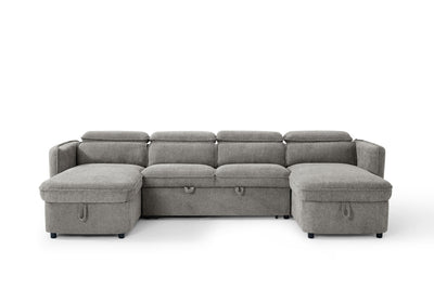 Capri Sofabed Grey U Shape Corner