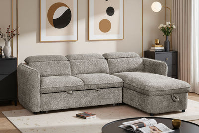Capri Sofabed Grey Universal Corner