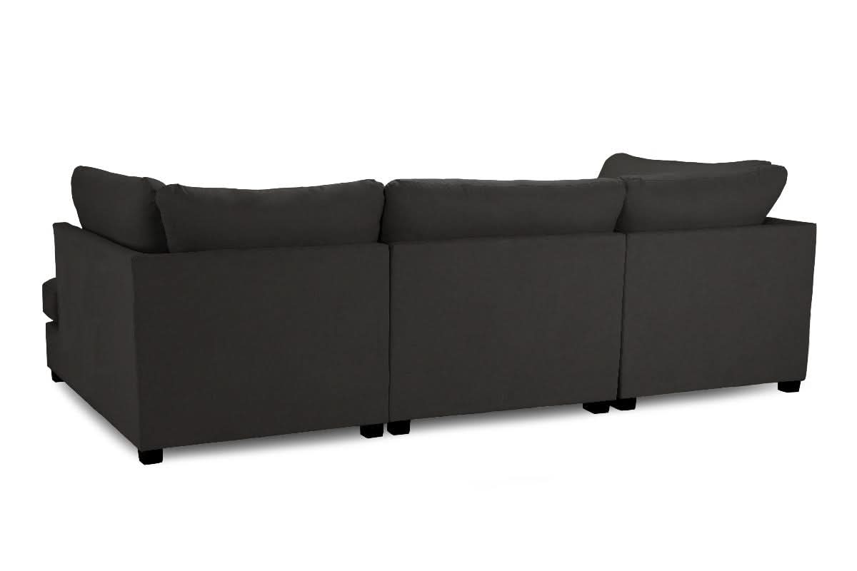 Carnaby Classic Sofa Black U Shape Corner