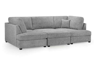 Carnaby Sofa Boucle Grey U Shape Corner