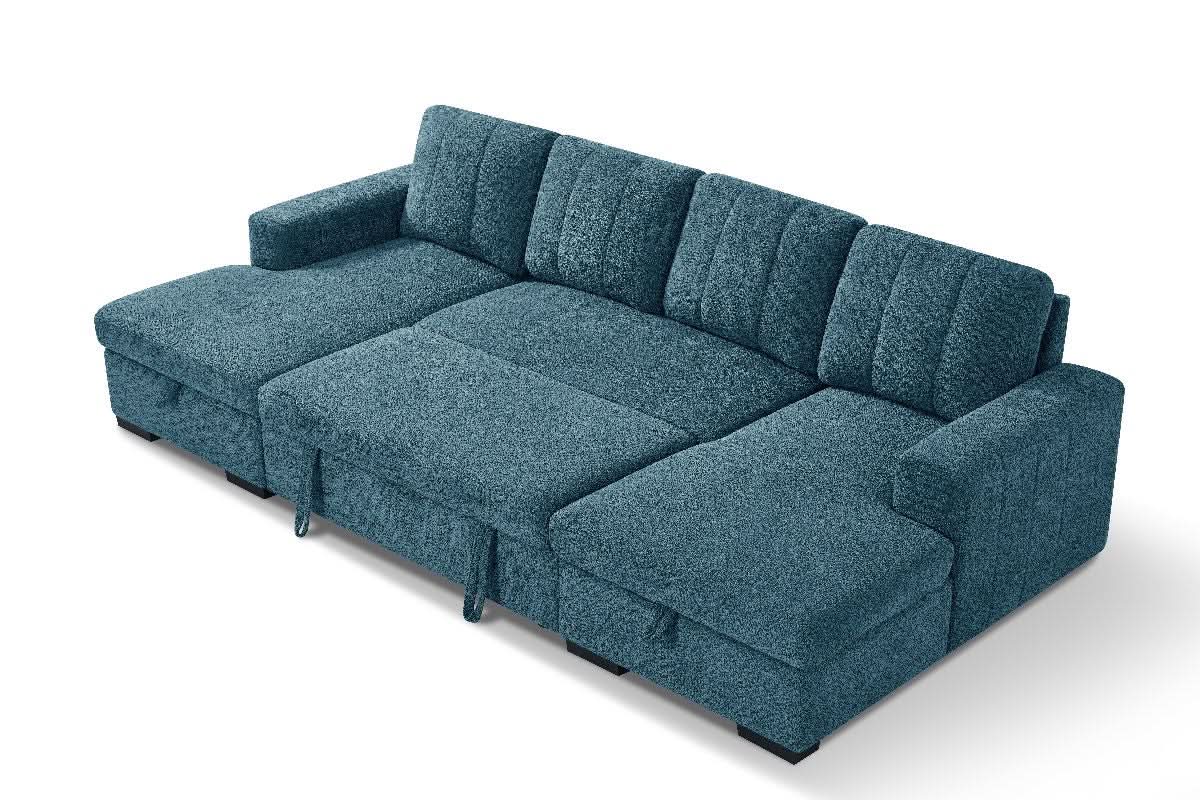 Como Sofabed Blue U Shape Corner