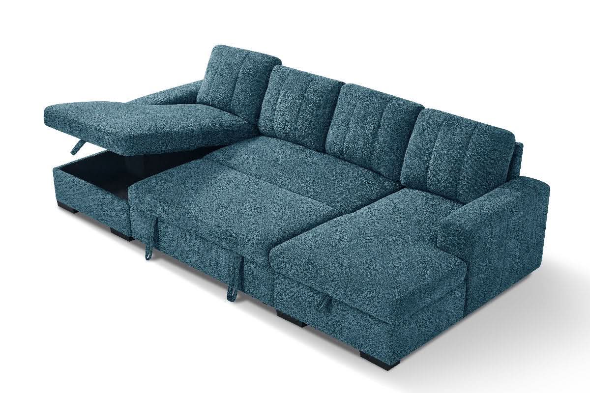 Como Sofabed Blue U Shape Corner