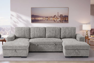 Como Sofabed Grey U Shape Corner