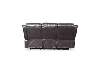 Conrad Manual Recliner Sofa Brown 3 Seater