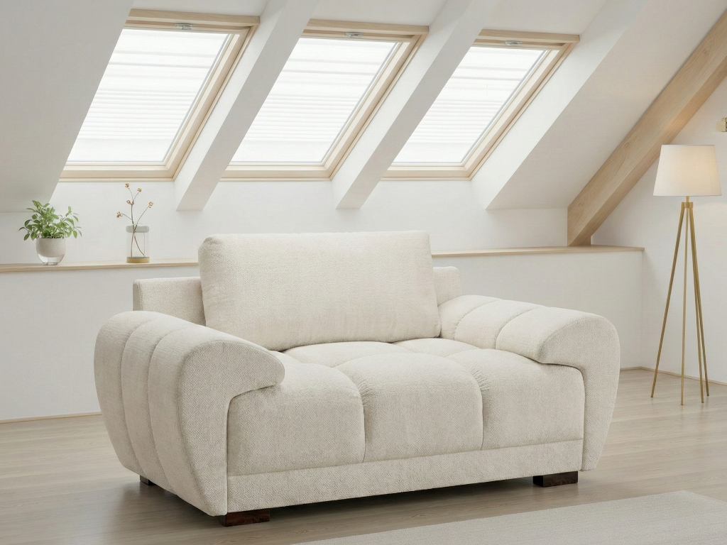 Azzuro Sofa Cream Armchair