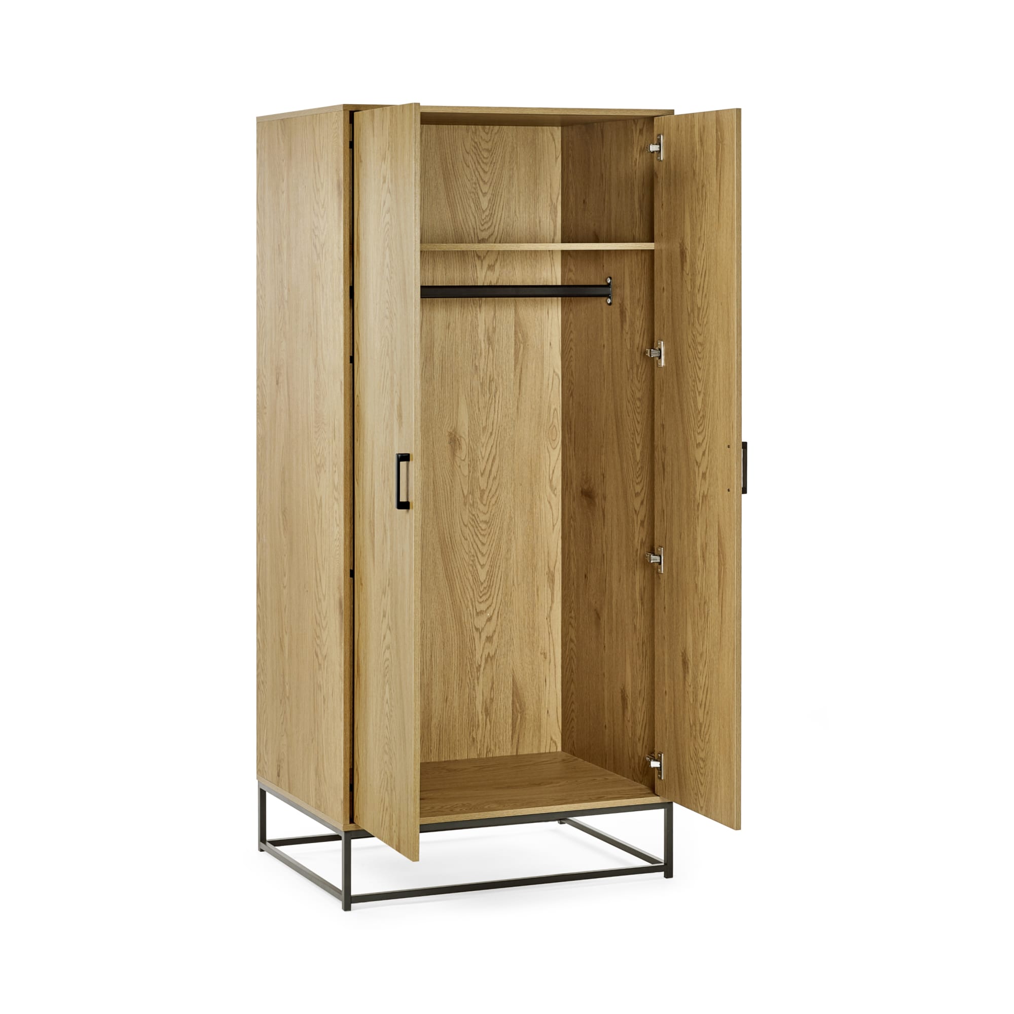 Harlow Light Oak Effect 2 Door Wardrobe