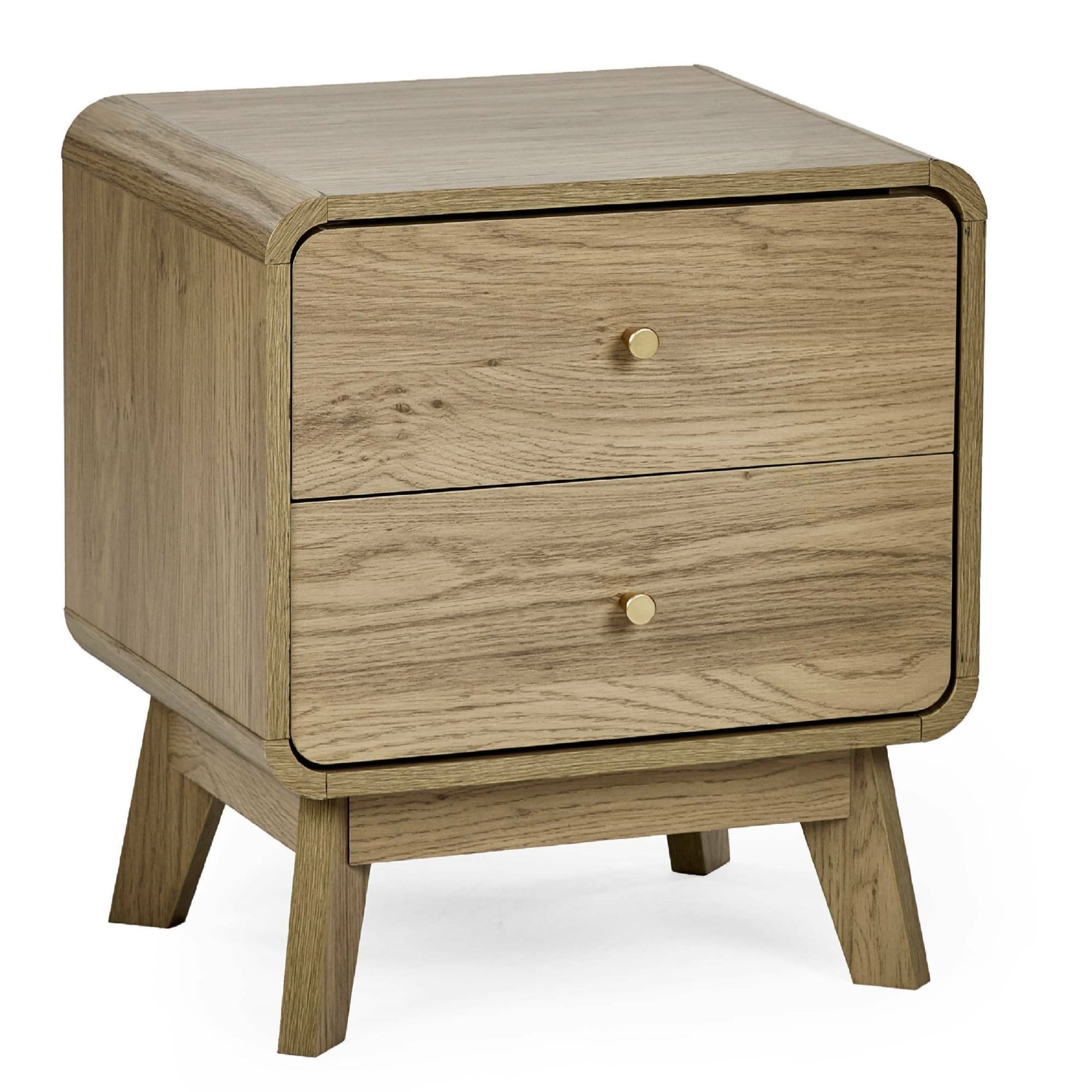 Ingrid 2 Drawer Bedside Oak