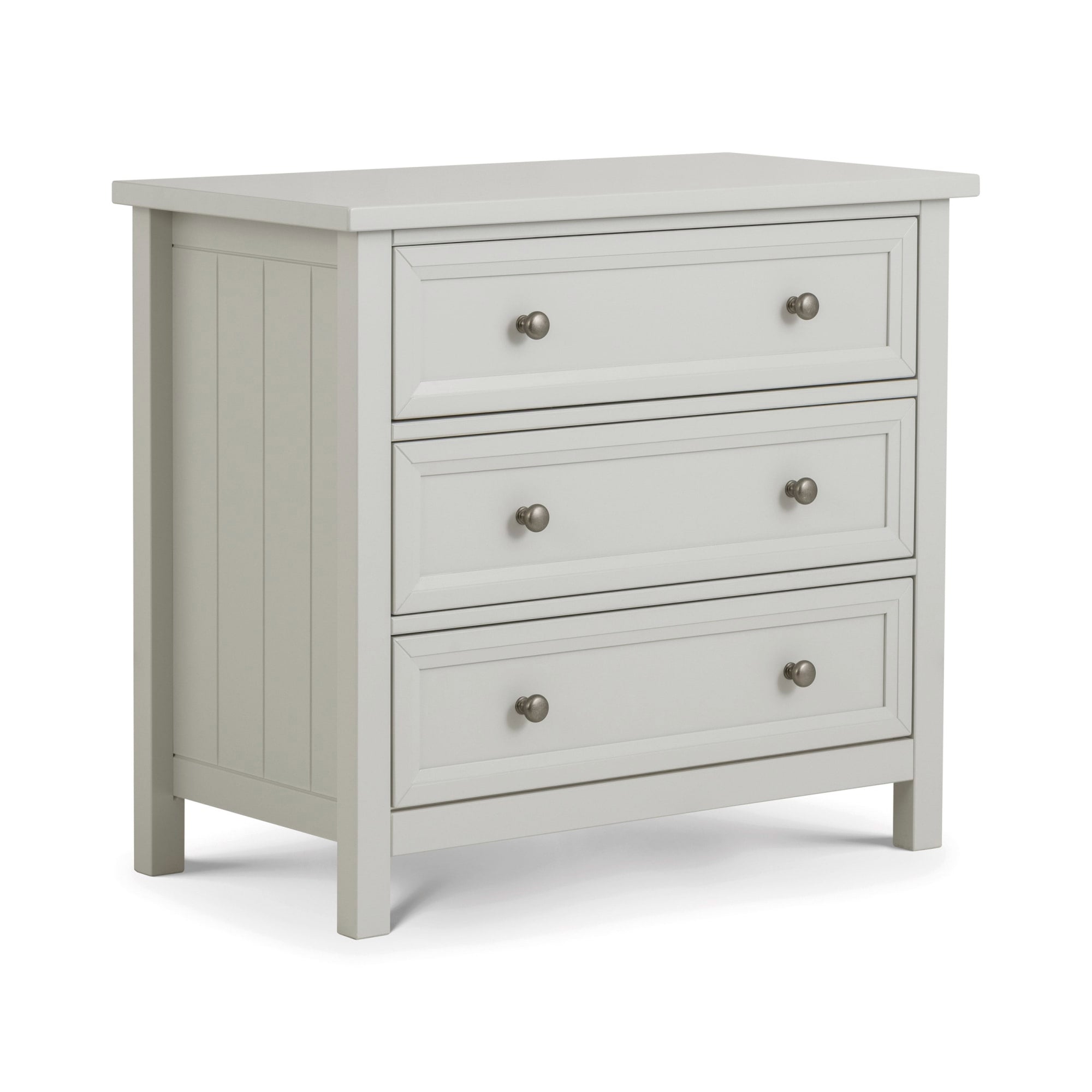 Maine 3 Drawer Wide Chest - Dove Grey