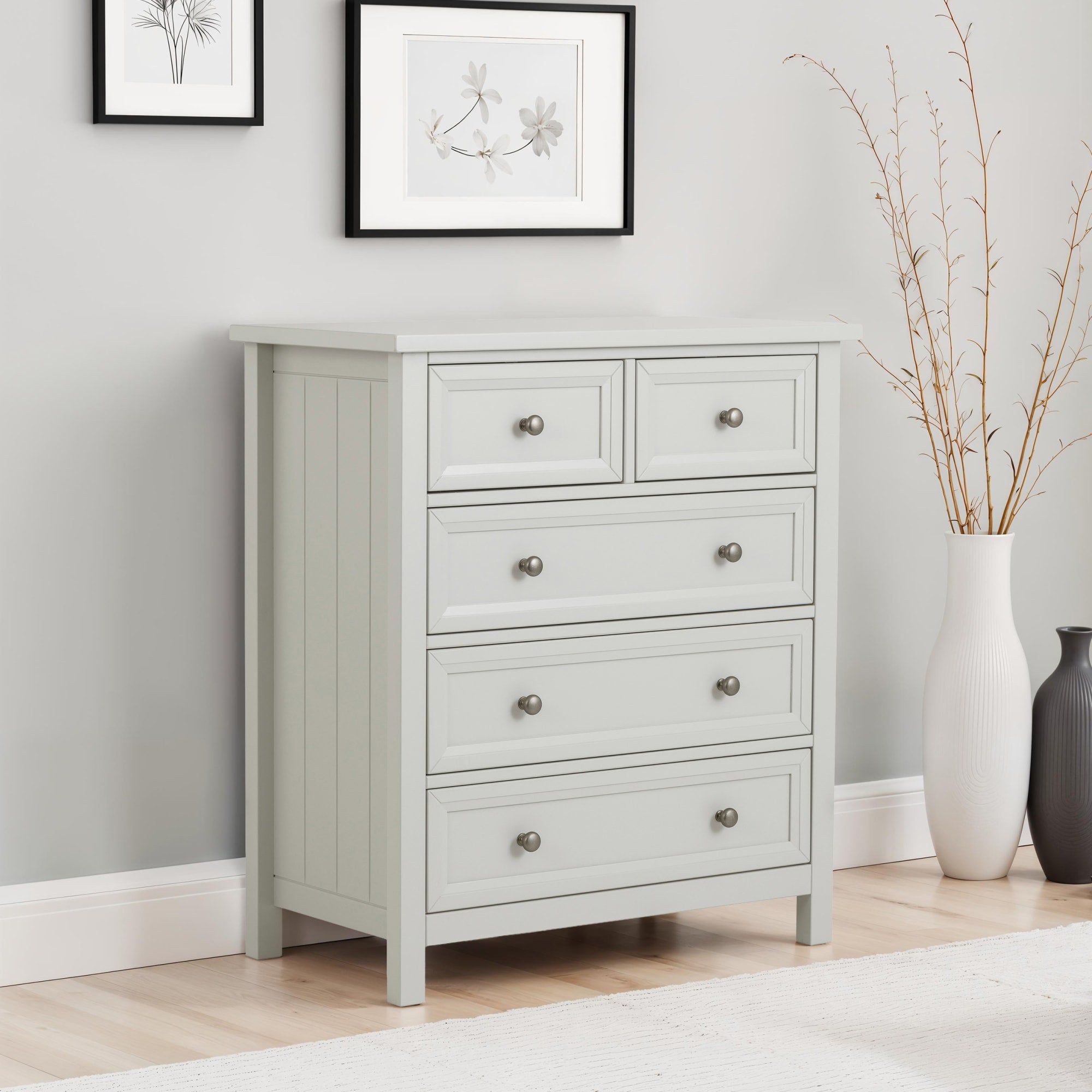 Maine 3 + 2 Drawer Chest - Dove Grey