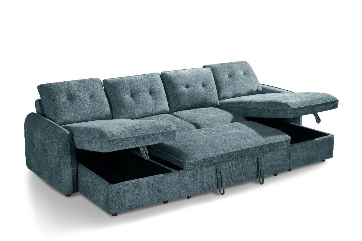 Moscow Sofabed Blue U Shape Corner