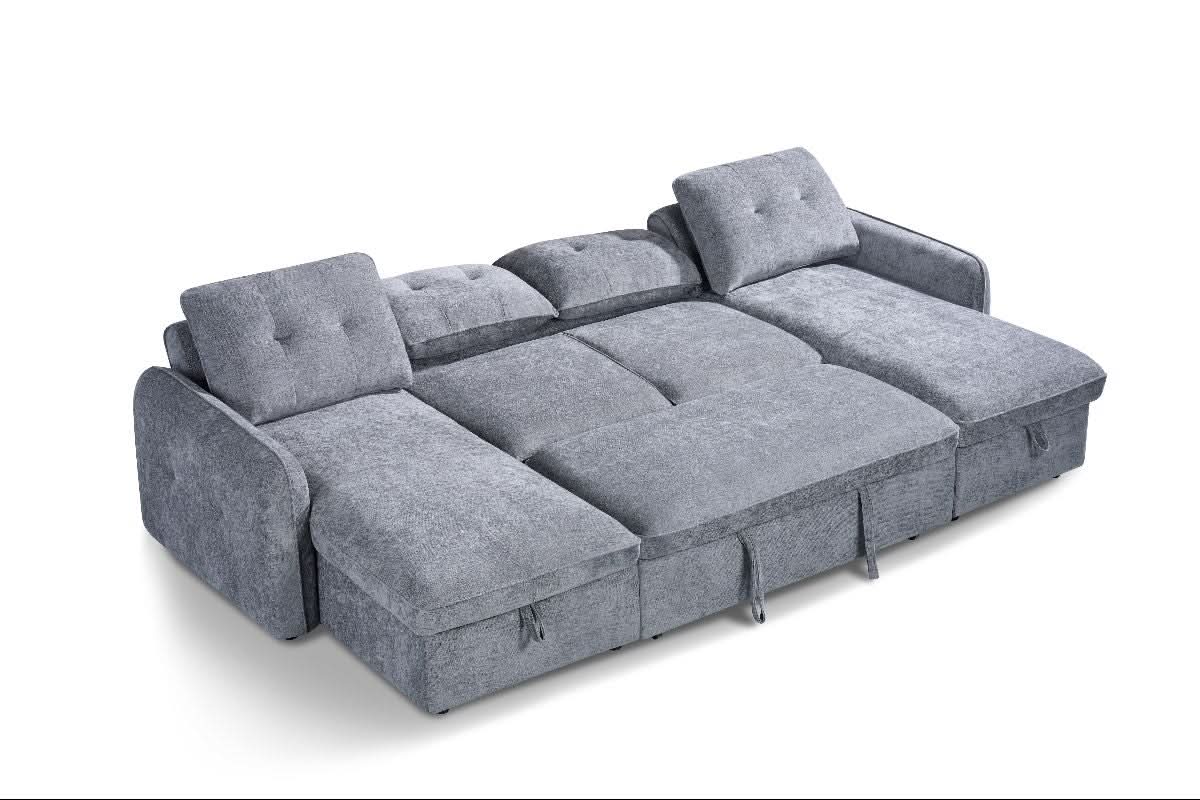 Moscow Sofabed Grey U Shape Corner