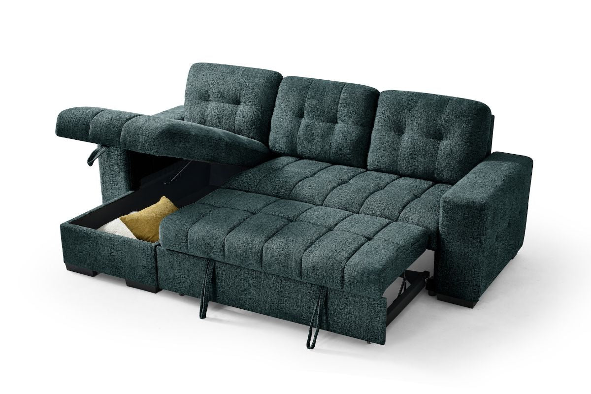 Palermo Universal Corner Sofabed Teal
