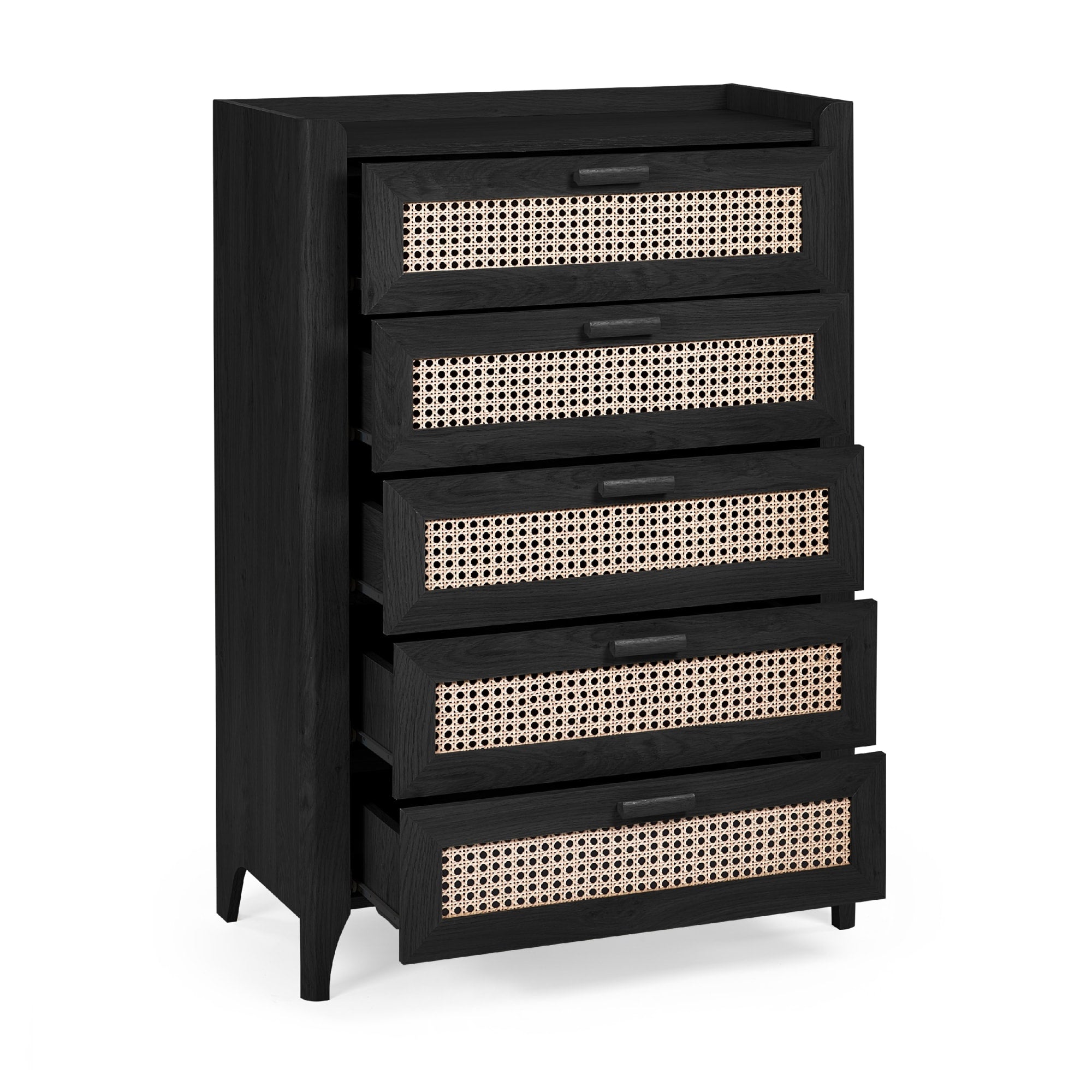 Sydney 5 Drawer Chest - Black Ash