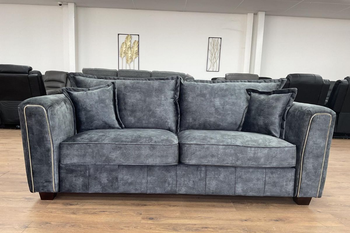 Serena Sofa Black 3 Seater