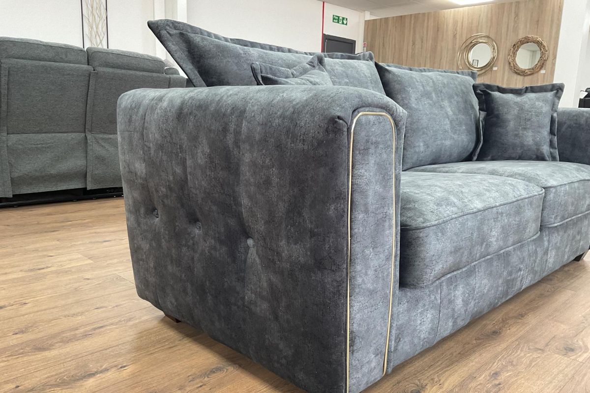 Serena Sofa Black 3 Seater