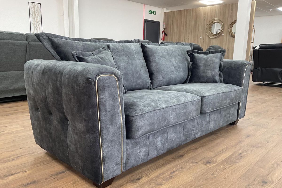 Serena Sofa Black 3 Seater