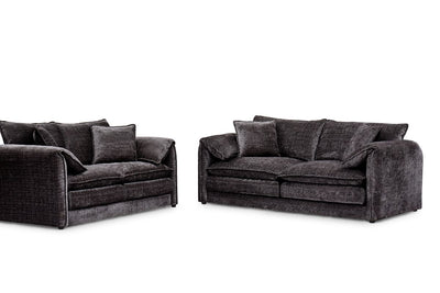 Solaya Sofa Black 3+2 Set