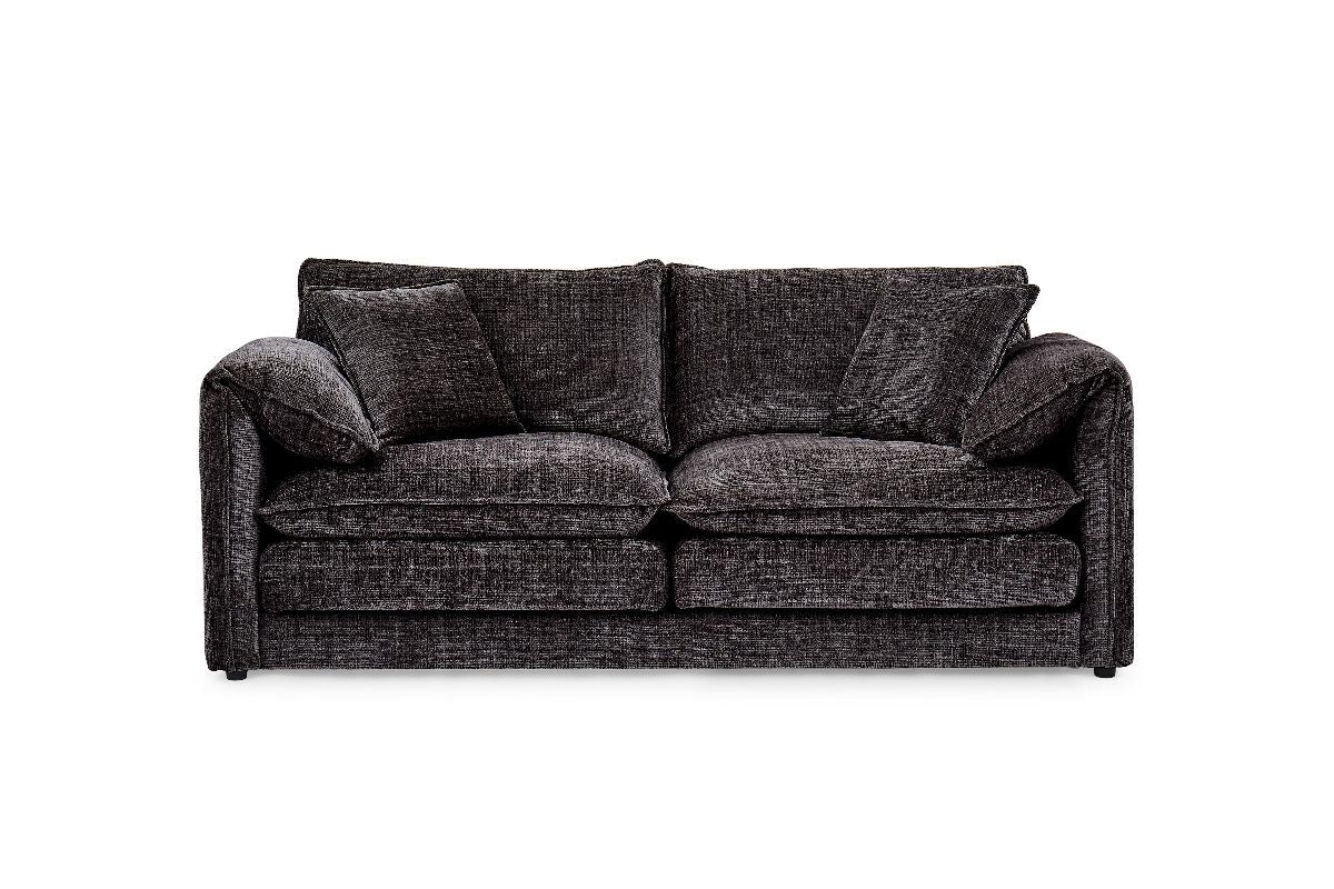 Solaya Sofa Black 3 Seater