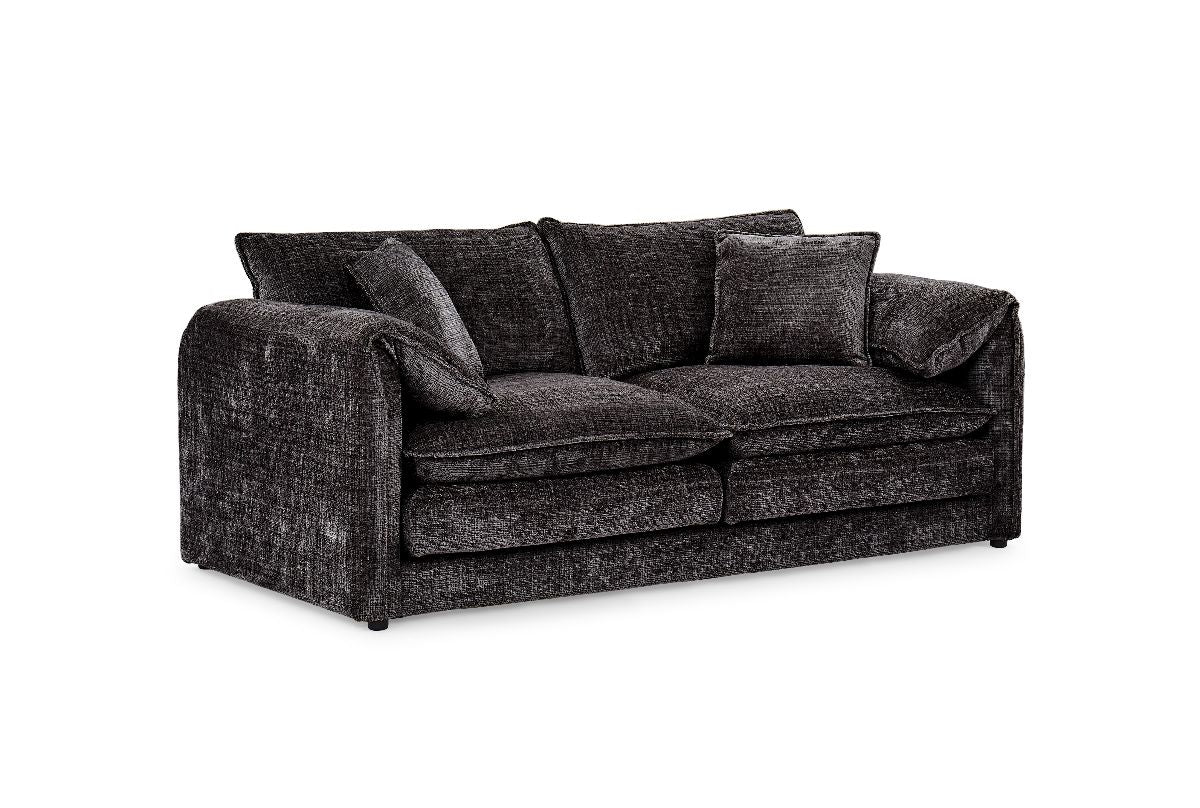 Solaya Sofa Black 3 Seater