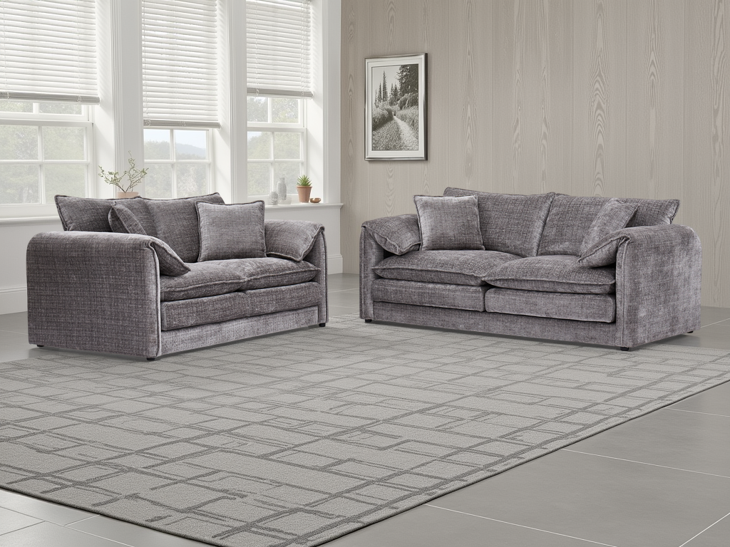Solaya Sofa Grey 3+2 Set