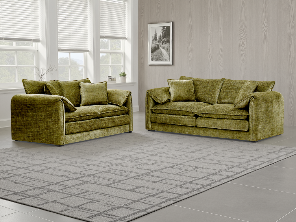 Solaya Sofa Green 3+2 Set